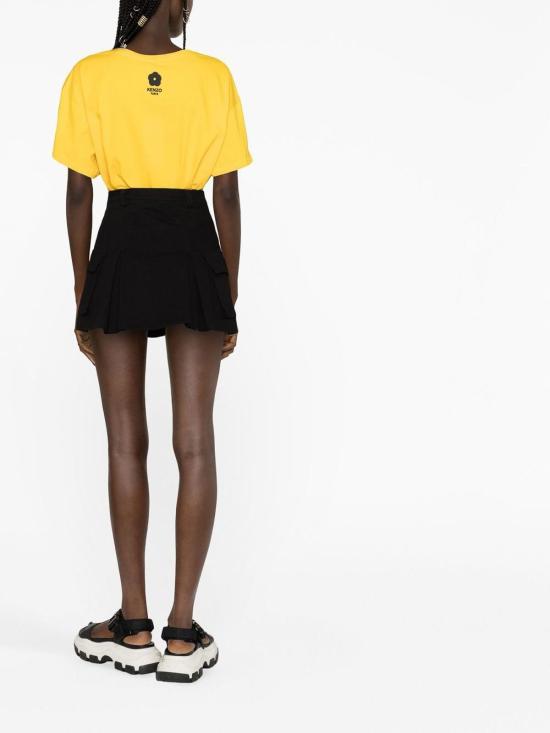  겐조 반팔 티셔츠 FD52TS0024SO40 Yellow - KENZO