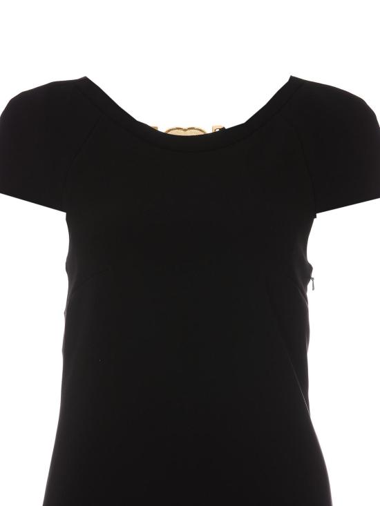  모스키노 미디 원피스 045205240555 Black - MOSCHINO