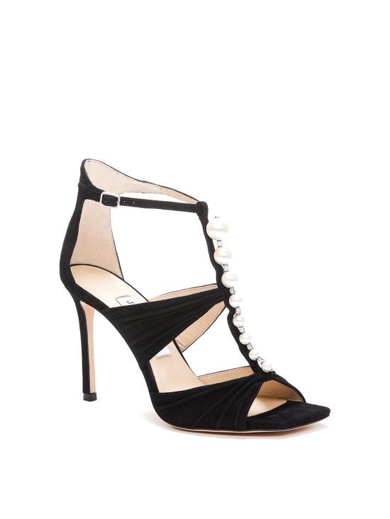 지미추 샌들 AURA95SZRBLACKWHITE - JIMMY CHOO