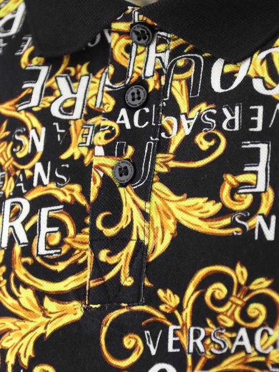  베르사체 폴로 티셔츠 74GAG6S074UP621G89 Black - VERSACE