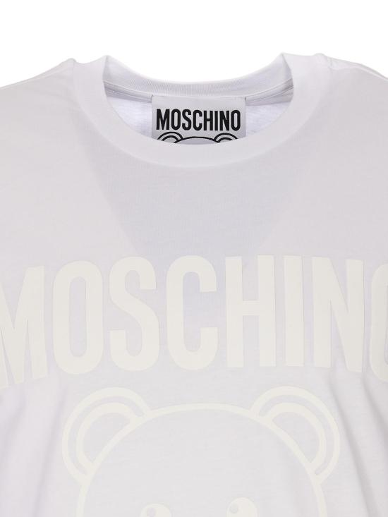  모스키노 반팔 티셔츠 073020411001 White - MOSCHINO