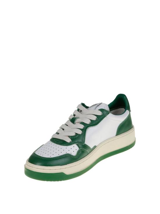 25FW 오트리 메달리스트 로우 레더 스니커즈 AULWWB03 Green - AUTRY