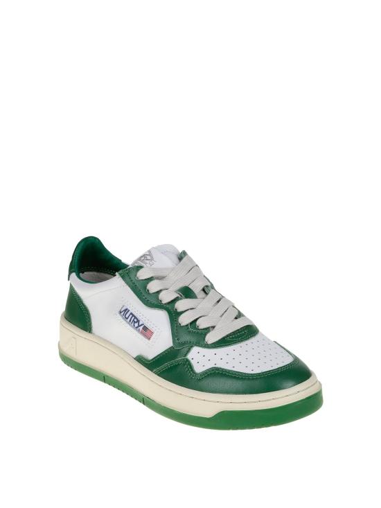 25FW 오트리 메달리스트 로우 레더 스니커즈 AULWWB03 Green - AUTRY