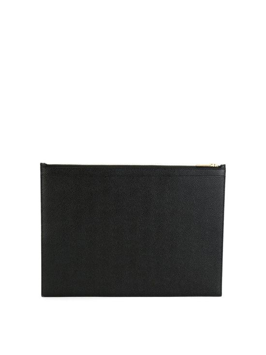  톰브라운 페블 그레인 클러치 MAC021L00198001 Black - THOM BROWNE