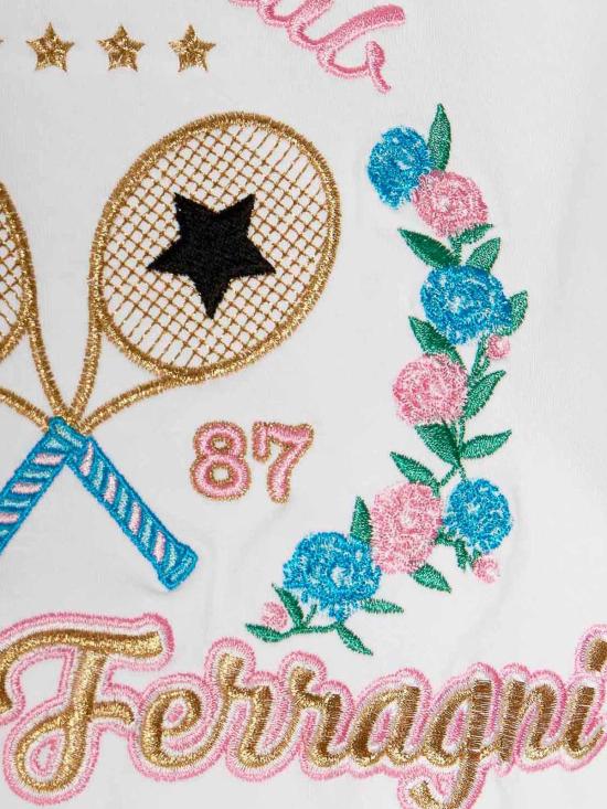  키아라 페라그니 반팔 티셔츠 74CBHT06CJT03003 White - CHIARA FERRAGNI