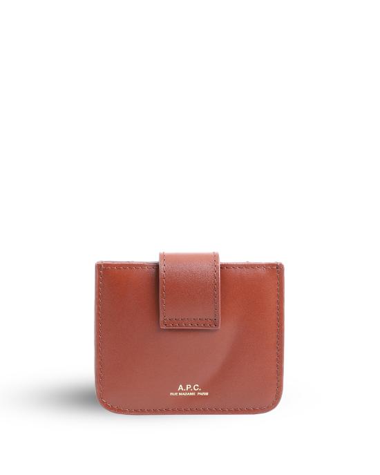 24FW 아페쎄 명함지갑 PXBMW F63604 1NUT BROWN - A.P.C.