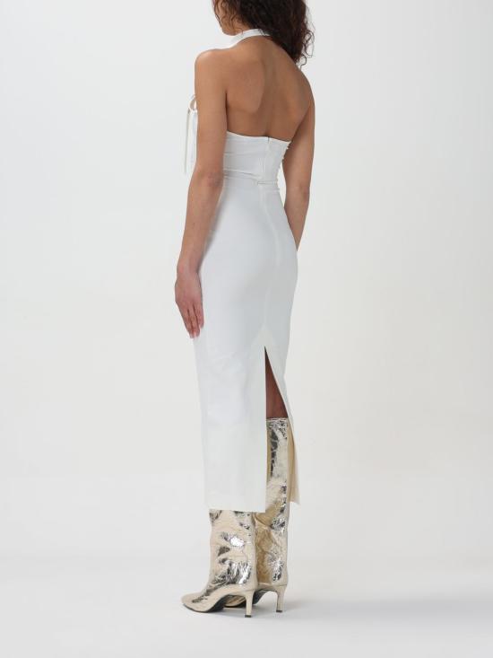  디 아티코 롱 원피스 241WCM102RY02 001 White - THE ATTICO