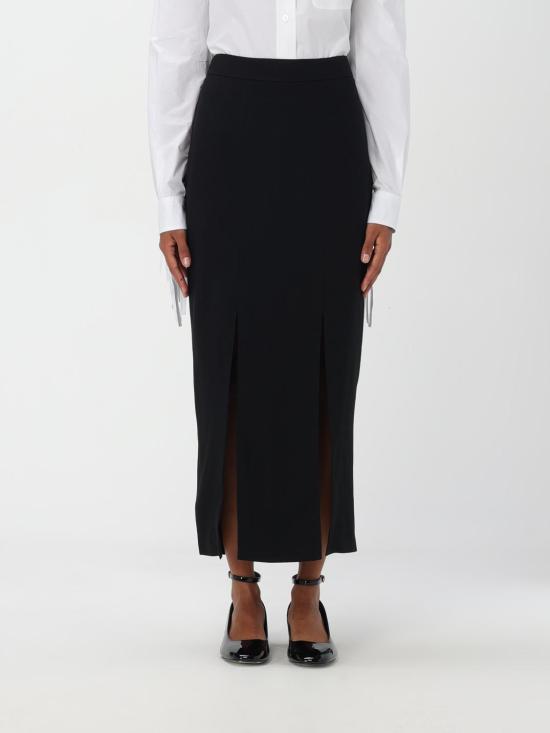 25FW 모스키노 롱 스커트 01155533 8555 Black