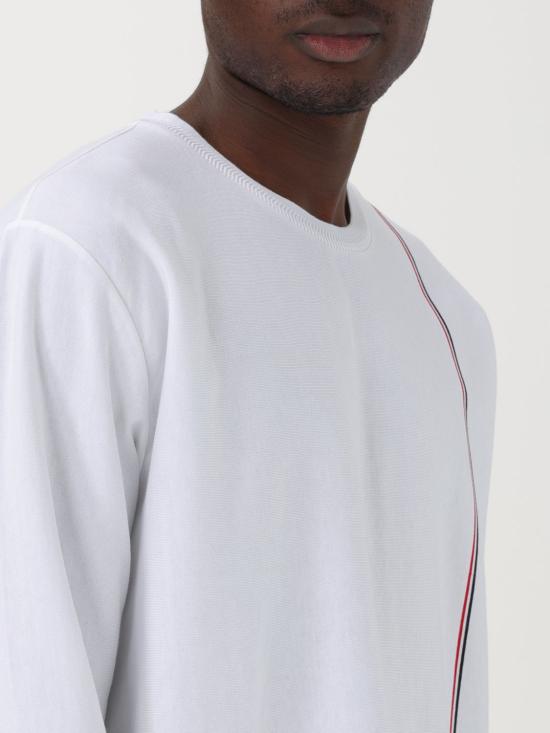  톰브라운 긴팔 티셔츠 MJS253AJ0138 100 White - THOM BROWNE
