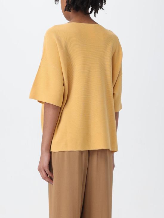 25FW 파비아나 필리피 와이드 넥라인 릴랙스드 핏 코튼 탑 MAD264F097D290 4030 Orange - FABIANA FILIPPI