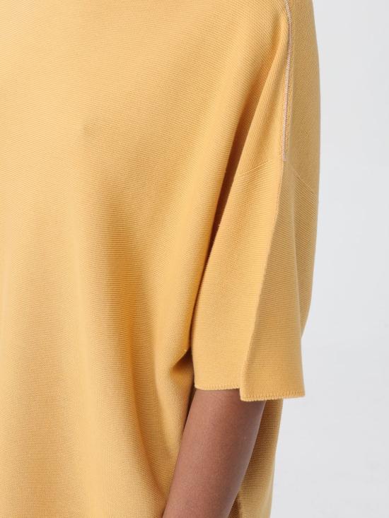 25FW 파비아나 필리피 와이드 넥라인 릴랙스드 핏 코튼 탑 MAD264F097D290 4030 Orange - FABIANA FILIPPI