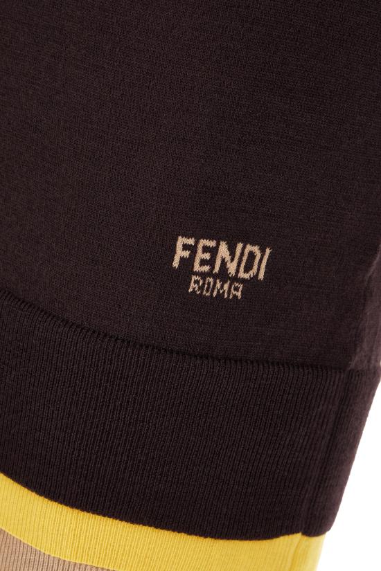  펜디 숏 원피스 FZDC36ASJG F0AU3 AUBERGINE - FENDI