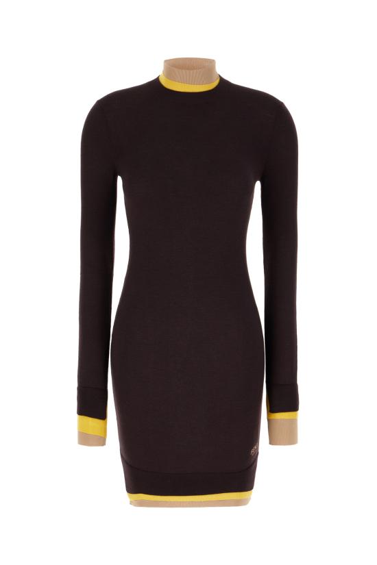  펜디 숏 원피스 FZDC36ASJG F0AU3 AUBERGINE