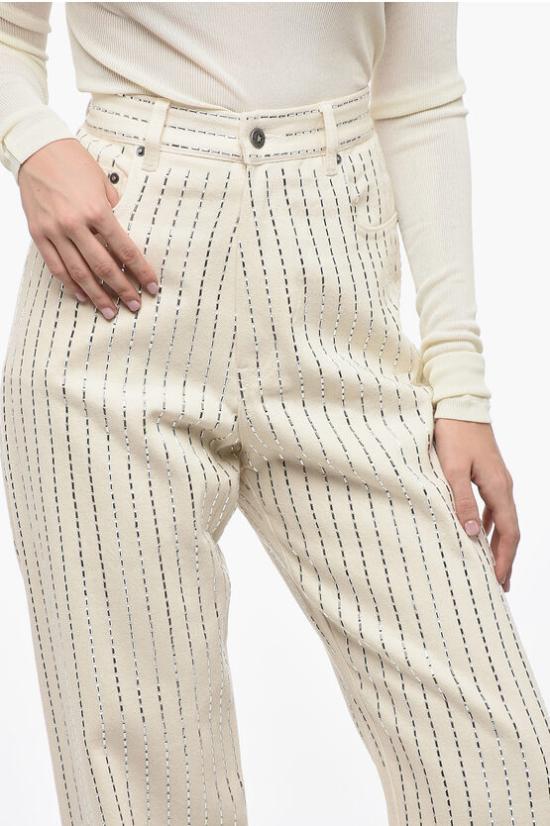  골든구스 트레이닝/조거 팬츠 GWP00844 P001259 11560 White - GOLDEN GOOSE