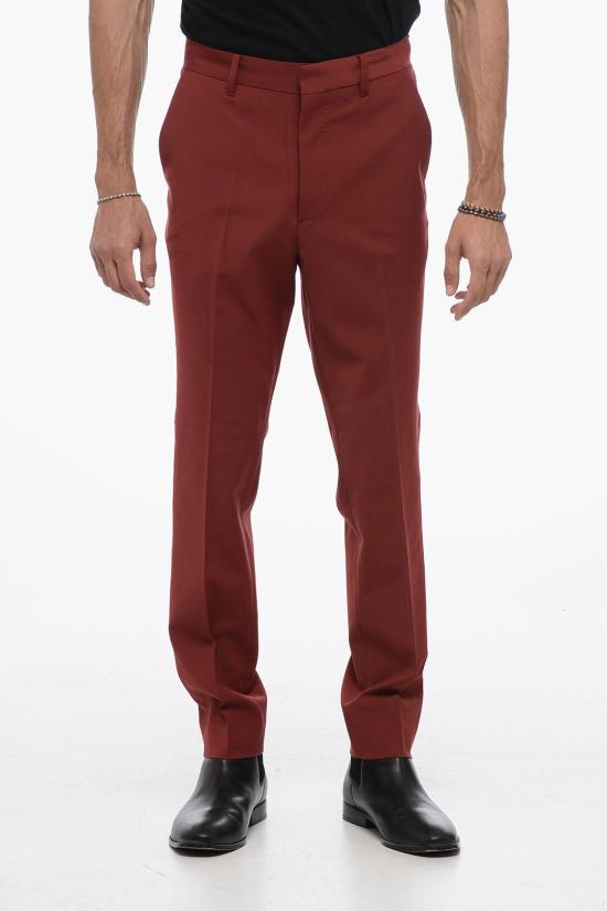  올세인츠 스트레이트 팬츠 RAIDES MM027Z DULLED RED Red