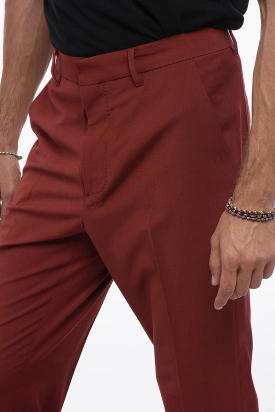  올세인츠 스트레이트 팬츠 RAIDES MM027Z DULLED RED Red - ALLSAINTS