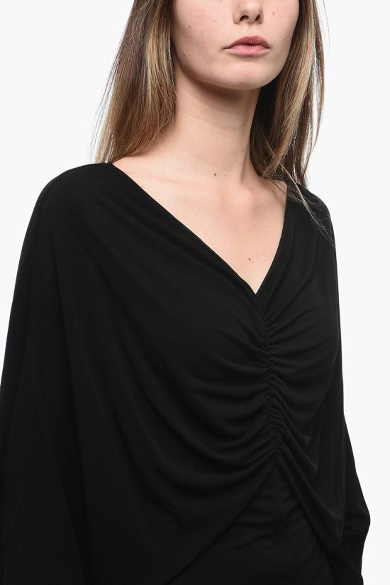  생로랑 롱 원피스 753161 Y7F93 1000 Black - SAINT LAURENT