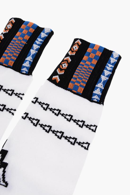  마르셀로 불론 양말 CMRA018S23KNI0010184 White - MARCELO BURLON