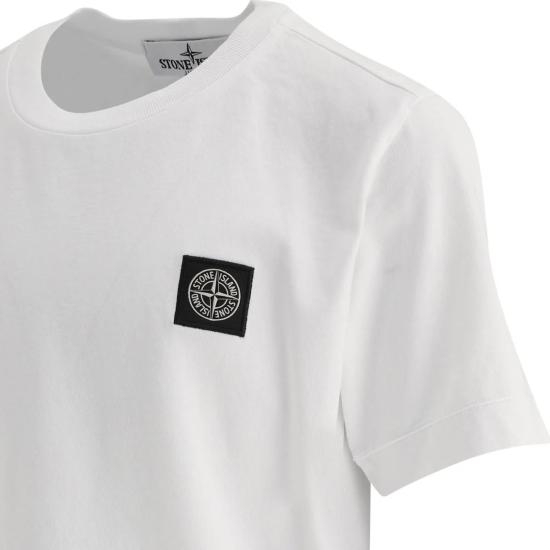  [키즈] 스톤 아일랜드 티셔츠 811620147 V0001 BIANCO - STONE ISLAND