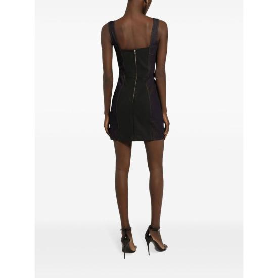 24FW 돌체앤가바나 숏 원피스 F63G8D G8LT2 S9001 BLACK - DOLCE & GABBANA