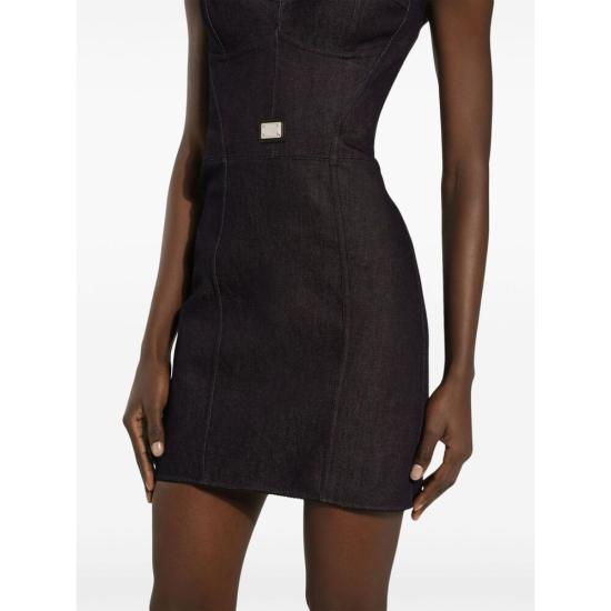 24FW 돌체앤가바나 숏 원피스 F63G8D G8LT2 S9001 BLACK - DOLCE & GABBANA