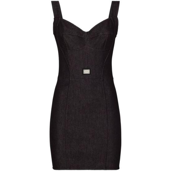 24FW 돌체앤가바나 숏 원피스 F63G8D G8LT2 S9001 BLACK