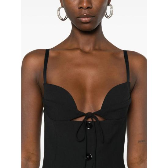  넨시 도자카 숏 원피스 SS24DR186 BLACK - NENSI DOJAKA