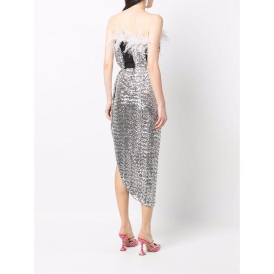  네르비 미디 원피스 BONSS22SIL074 BONNIE SILVE SILVER - NERVI