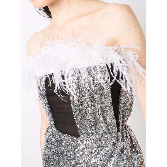  네르비 미디 원피스 BONSS22SIL074 BONNIE SILVE SILVER - NERVI