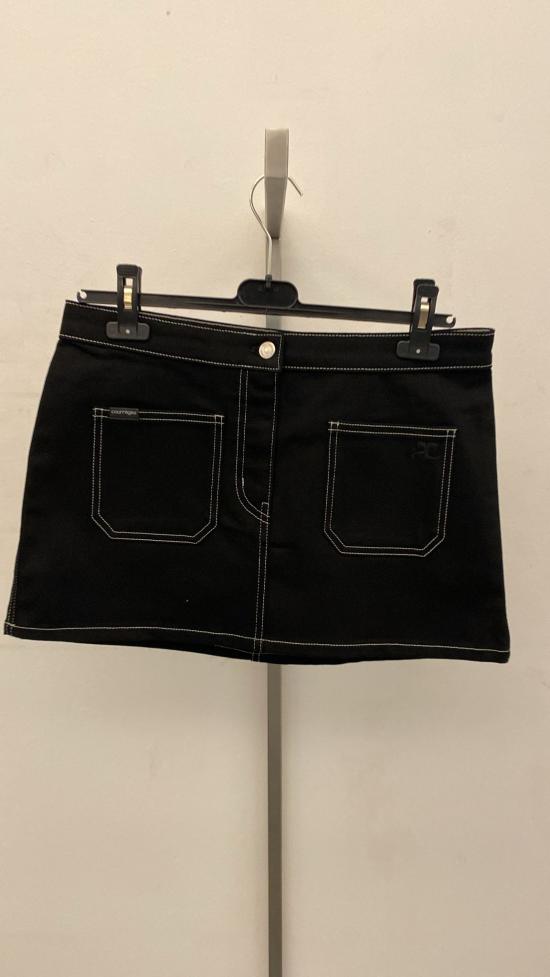 24FW 쿠레쥬 데님 스커트 324DJU191DE0020 B044