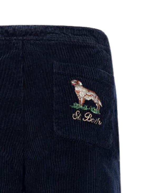 24FW [키즈] 세인트바쓰 트레이닝/조거 팬츠 KIL0001 00953G 61 EMB CORDUROY SB COUNTRY DOG - MC2 SAINT BARTH