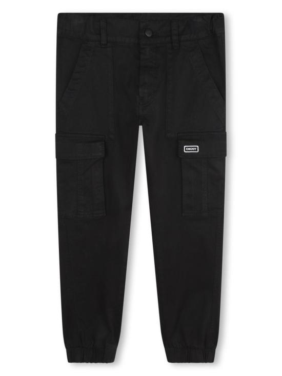 24FW [키즈] 디케이엔와이 트레이닝/조거 팬츠 D60177 09B NERO