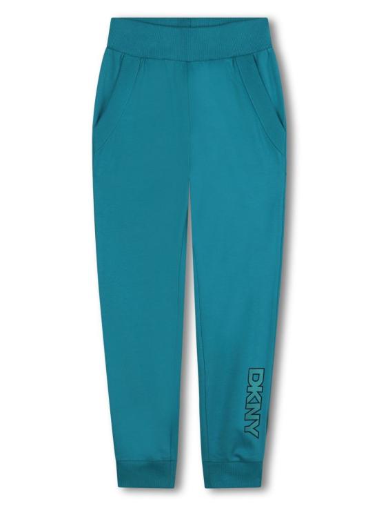 24FW [키즈] 디케이엔와이 트레이닝/조거 팬츠 D60198 76B TURCHESE