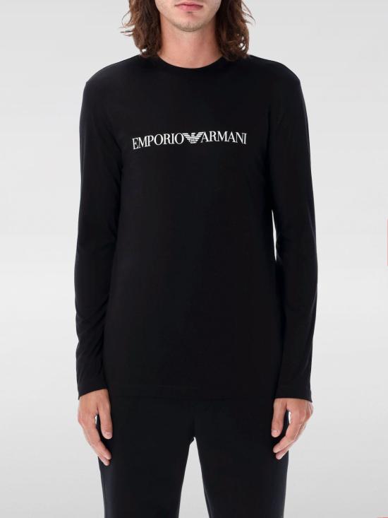 24FW 엠포리오 아르마니 긴팔 티셔츠 8N1TN81JPZZ 0021 Black
