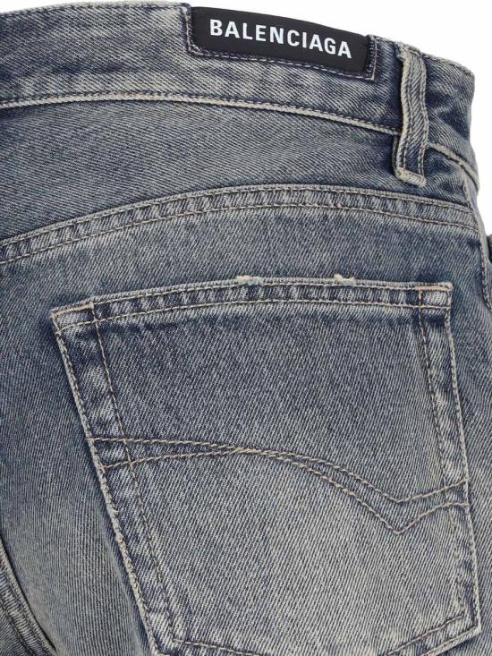 24FW 발렌시아가 데님 숏팬츠 793948 TJW952204 BLUE