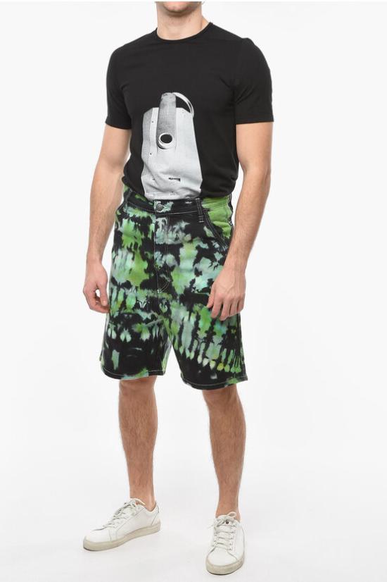  아미 데님 숏팬츠 USO600631301 Green - AMI