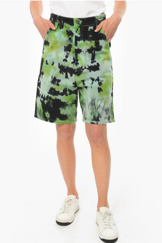  아미 데님 숏팬츠 USO600631301 Green - AMI