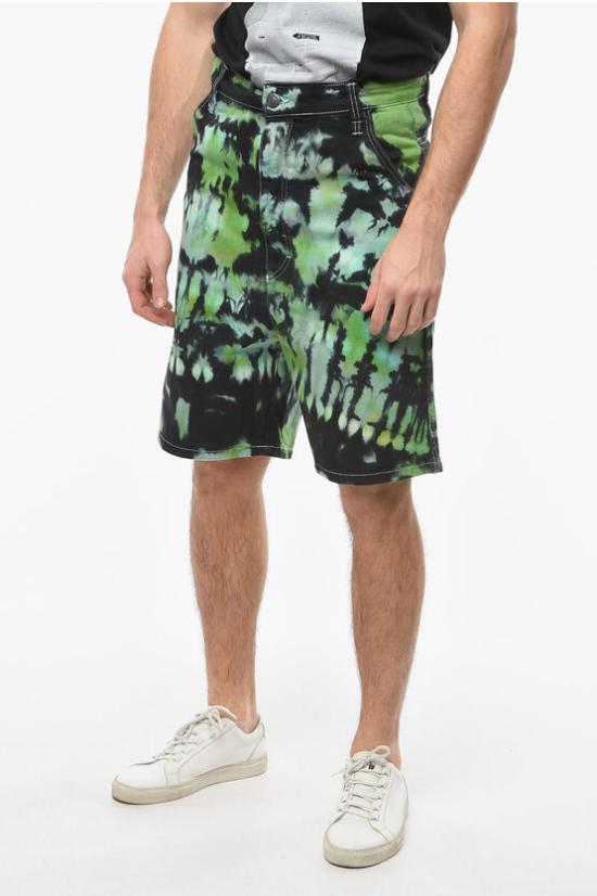  아미 데님 숏팬츠 USO600631301 Green - AMI