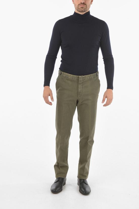  꼬르넬리아니 치노 팬츠 844EV4 9820198 059 Military Green - CORNELIANI