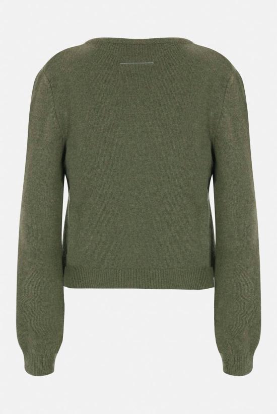 24FW MM6 메종마르지엘라 스웨터 S62NH0034M13071728S KHAKI GREEN - MM6 MAISON MARGIELA