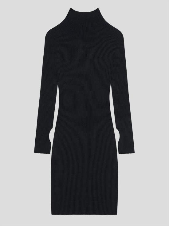 24FW 쿠레쥬 미디 원피스 324MRO466FI0049 9999 Black - COURREGES