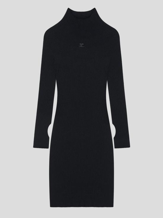 24FW 쿠레쥬 미디 원피스 324MRO466FI0049 9999 Black