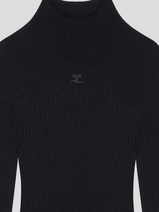 24FW 쿠레쥬 미디 원피스 324MRO466FI0049 9999 Black - COURREGES