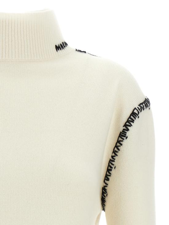  마르니 터틀넥 DVMD0174Q1UFZ37300W05 White Black - MARNI