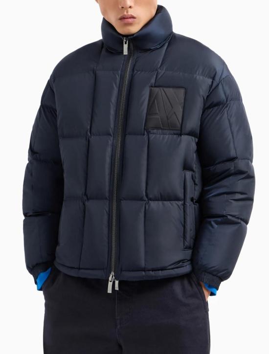 24FW 알마니 숏패딩 6DZB21ZN4XZ1510 BLUE - ARMANI