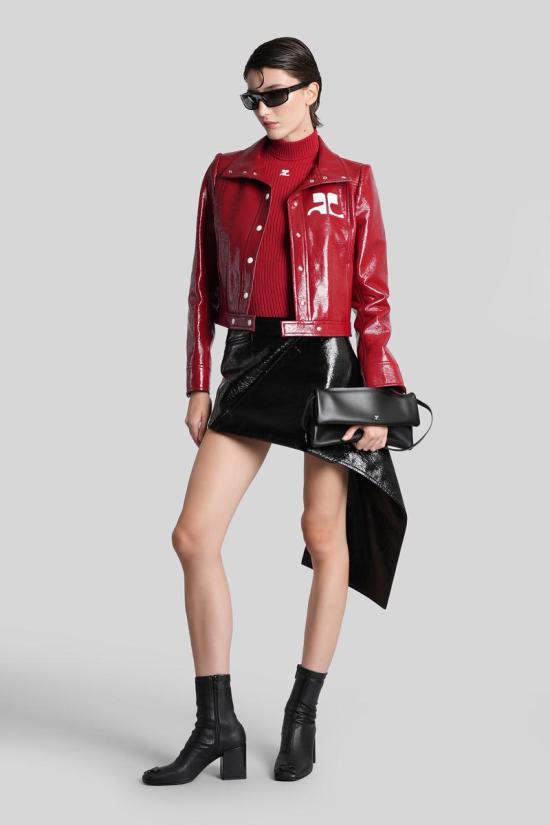 25FW 쿠레쥬 터틀넥 408096 PERMPU026FI0001 RED - COURREGES