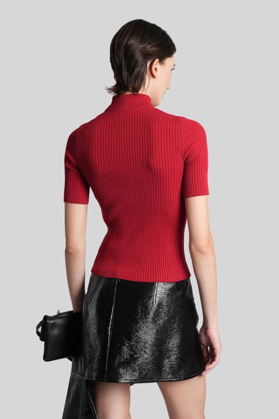 25FW 쿠레쥬 터틀넥 408096 PERMPU026FI0001 RED - COURREGES