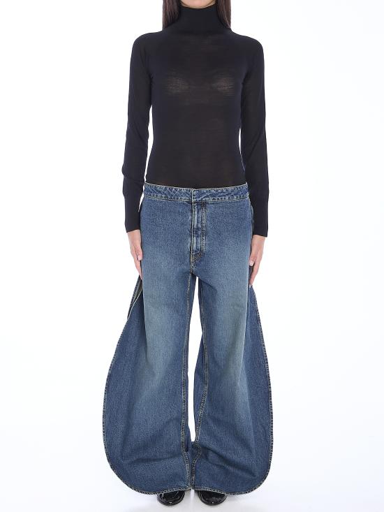 25FW 알라이아 긴팔 티셔츠 AA9B03026M894 BLACK - ALAIA