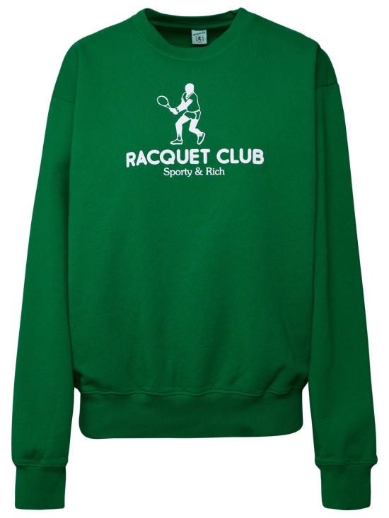  스포티앤리치 스웨터 RACQUET CLUB CREWNECGRASS Green