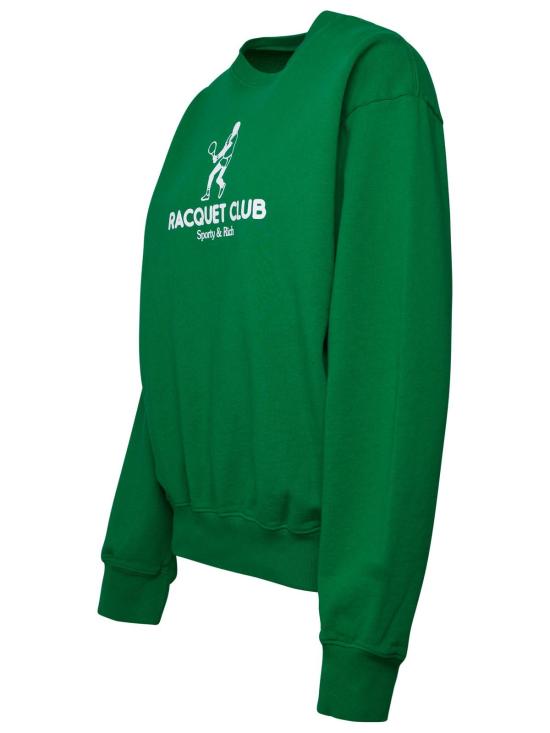  스포티앤리치 스웨터 RACQUET CLUB CREWNECGRASS Green - SPORTY & RICH